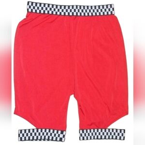 K + Glam Checkered Trim CutOut Cycling Shorts (Size 3XL)
